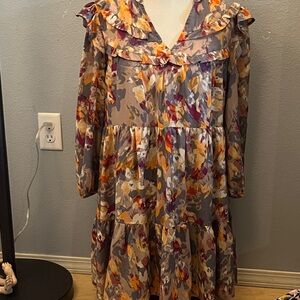Entro Multicolor Floral Casual Dress